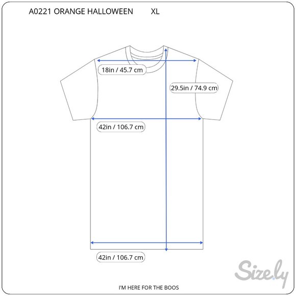 Halloween Skeleton Orange Graphic T Shirt Size XL I'm Here For The Boos - Picture 7 of 7